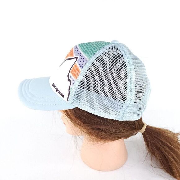 Patagonia Solar Rays '73 Interstate Cap Hat Light Blue Foam Mesh back hat - Picture 5 of 8
